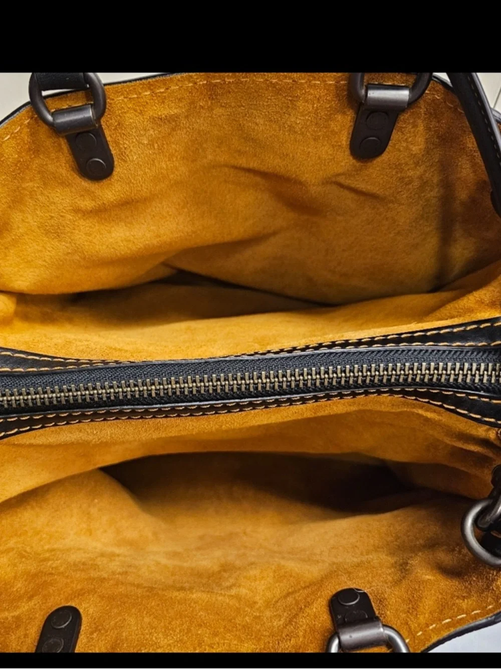 Coach Rogue Pebble Leather Multihandle